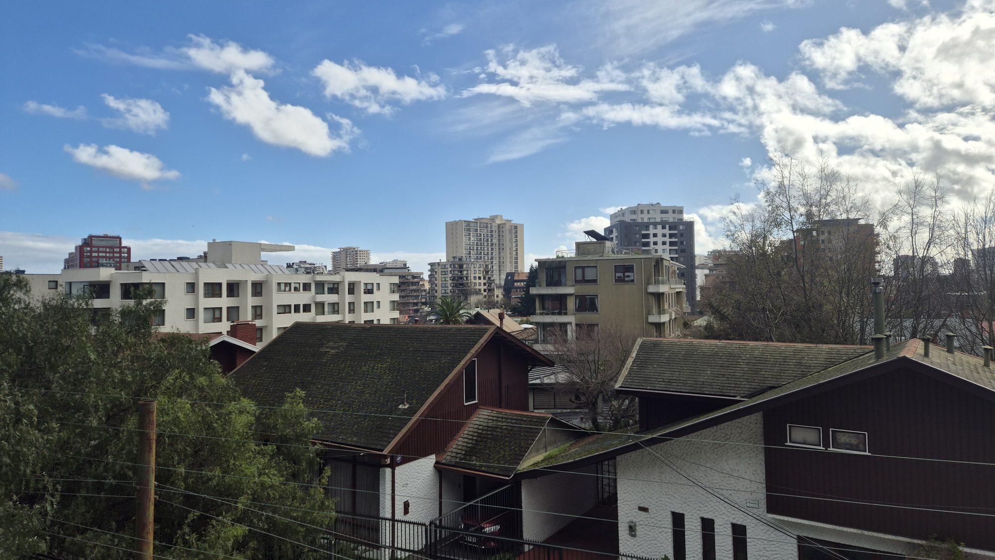Vista de Concepción desde el hostal